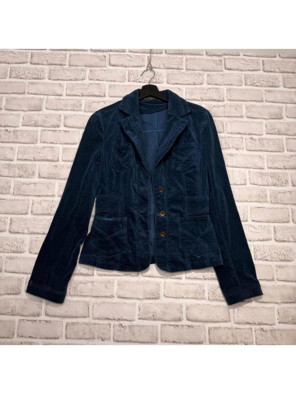 Razzle Dazzle Velvet Blazer Women's S Blue